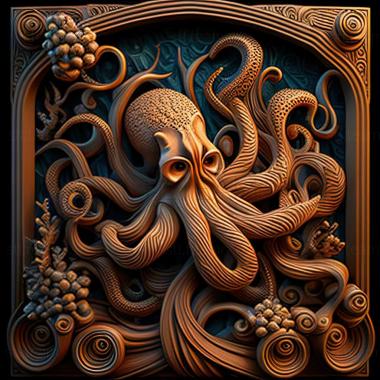 3D model Octopus minor (STL)